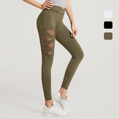 Pantalones de Yoga con Levantamiento de Caderas y Abdomen - Malla Cosida - Image 10