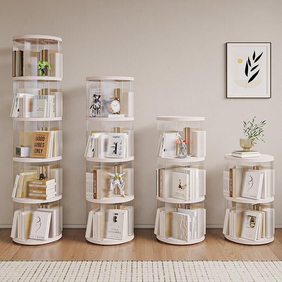 360° Transparent Rotating Bookshelf for Children's Books
