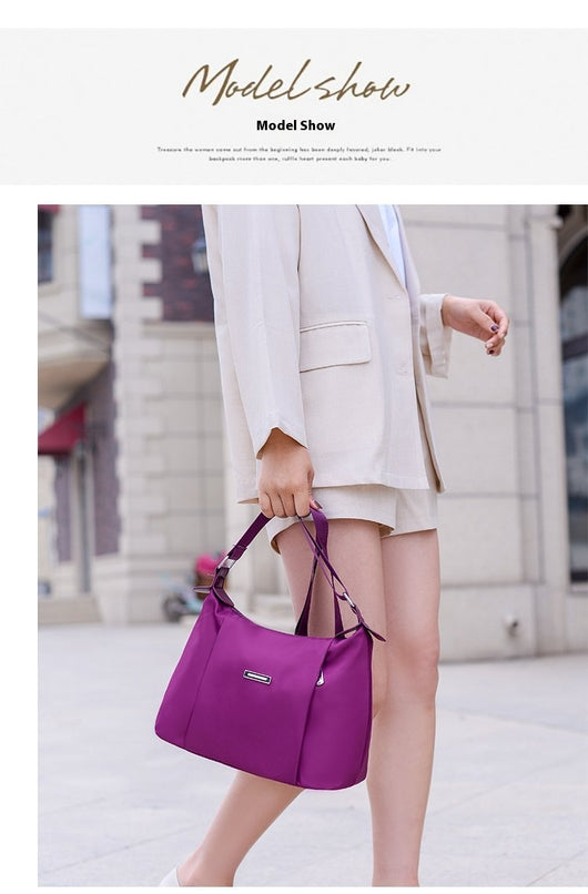 Bolso Bandolera Oxford para Mujer - Elegancia Minimalista y Funcional - Image 14