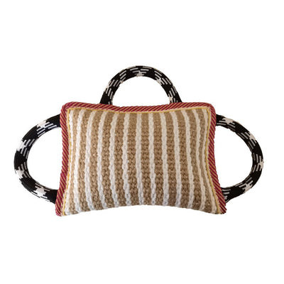 Juguete de Cuerda para Perros con 3 Asas - Almohada de Yute Resistente para Tirar - Image 10