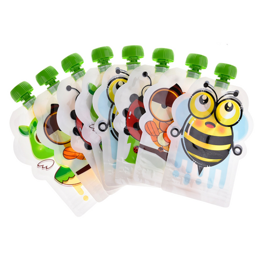 Pack de 8 Purés de Frutas Caseras en Bolsas de Almacenamiento Selladas - Image 8