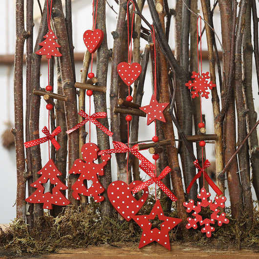 Adorno Navideño de Madera con Lunares Creativos - Image 4