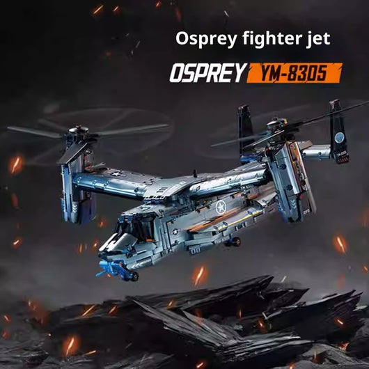 Helicóptero de Transporte Grande Osprey - Juego de Bloques de Construcción Armado - Image 3