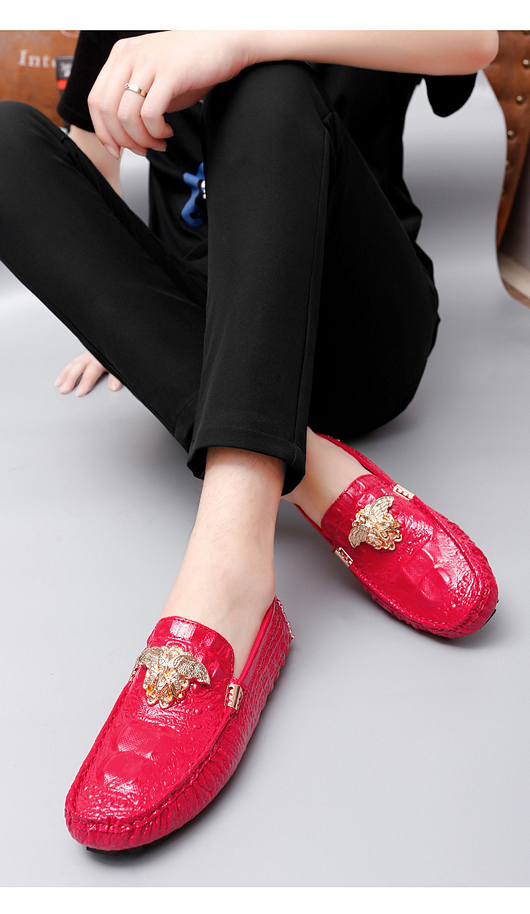 Zapatos de Cuero Casual con Hebilla Metálica y Pedal - Image 28