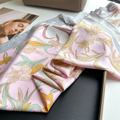 Pañuelo de Seda Estampado Cuadrado Premium Twill - Image 67