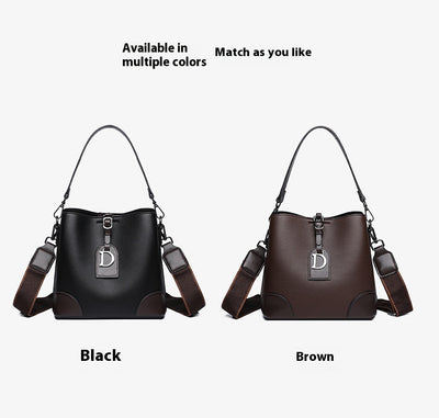 Bolso Bucket Bandolera Bicolor para Mujer - Image 8