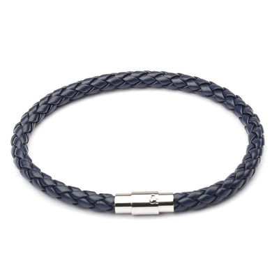 Pulsera de Cuero Trenzado con Magnético para Hombre - Image 8