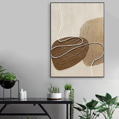 Cuadro Abstracto Moderno Texturizado con Técnica de Espátula - Pintura al Óleo sobre Lienzo - Image 5