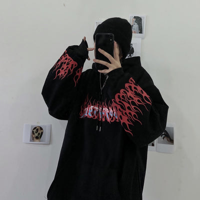 Sudadera Mujer Otoño Estampado Fuego Flamenco - Image 8