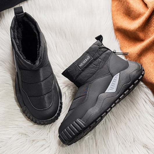 Botas Casuales de Algodón Cálidas para Hombre - Botines Estilo Mid-Top - Image 2