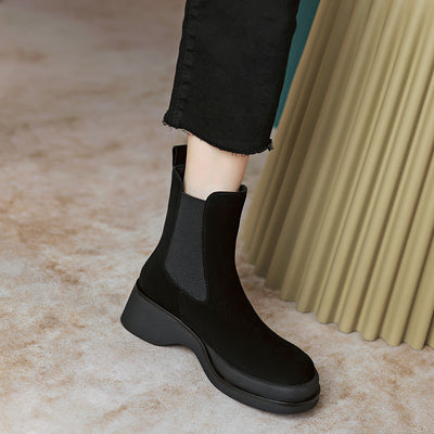 Botas Martin de Cuero para Mujer con Plataforma - Estilo Otoño - Image 6