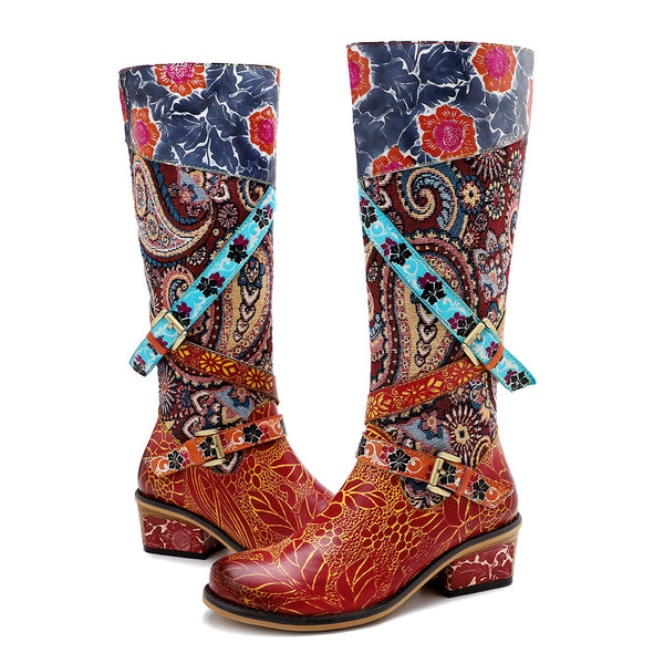 Botas Retro Estilo Industrial Talla Grande para Mujer