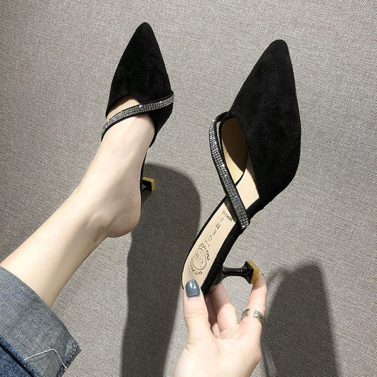 Sandalias y Pantuflas de Tacón Stiletto Puntiagudo para Mujer - Image 5