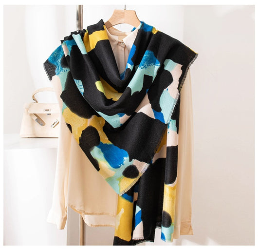 Bufanda de Cachemira Premium para Otoño e Invierno - Elegancia Versátil para Mujer - Image 14