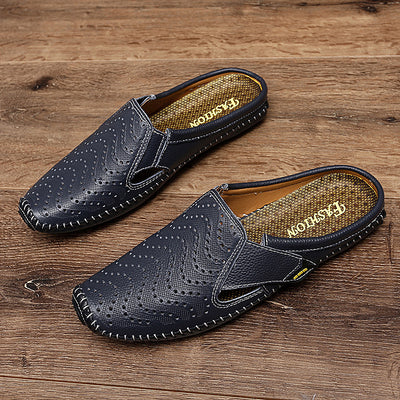 Zapatos Muller Slip-On de Cuero Genuino con Perforado - Image 4