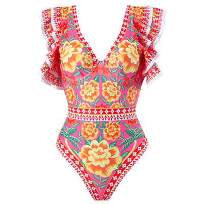 Traje de Baño Enterizo Estampado para Mujer - Diseño Moderno y Versátil - Image 21