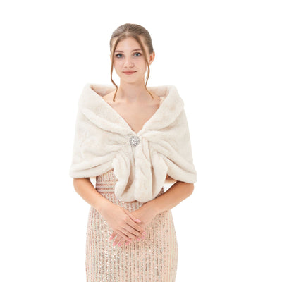 Chal de Pelaje Sintético Elegante para Mujer - Image 12