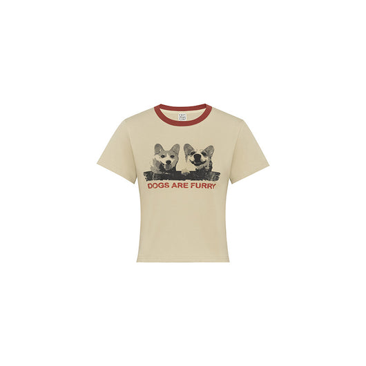 Blusa Estampado Animal Cuello Redondo Manga Corta Ajustada - Image 12