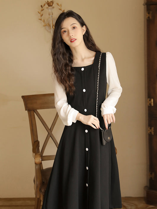 Vestido Negro Clásico Estilo Hepburn - Elegancia Francesa Atemporal - Image 3