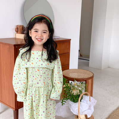 Vestido Infantil Estilo Occidental con Flores - Image 21