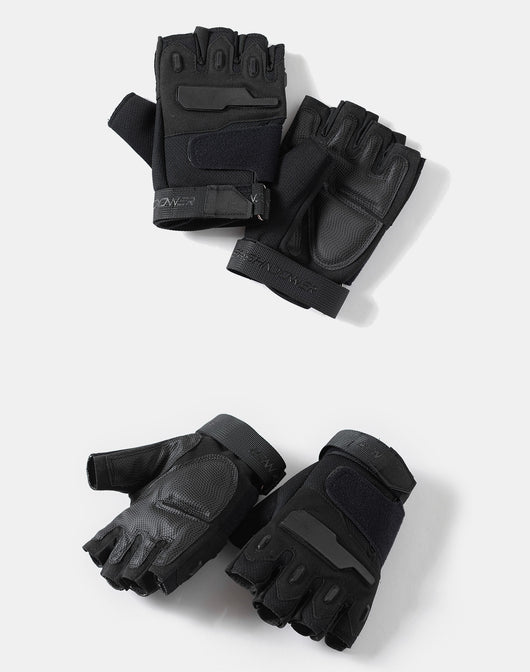 Guantes Tácticos Mitones Ajustables con Muñequera Antideslizante Transpirable - Image 12