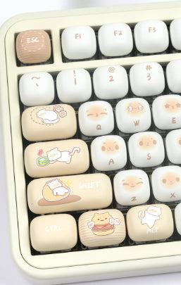 Juego Completo de Keycaps Gato Steamed Bread 7u Complementario - Image 8