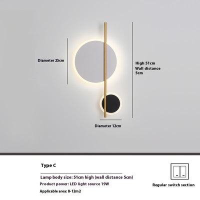 Lámpara de Pared Moderna para Dormitorio, Sala y Pasillos - Image 8