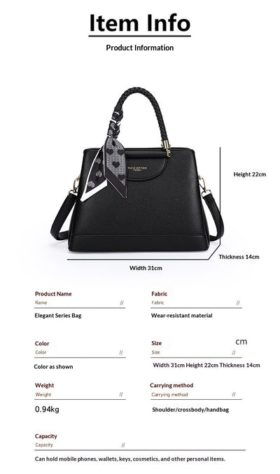 Bolso Tote Crossbody de Lujo Retro con Gran Capacidad para Mujer - Image 12