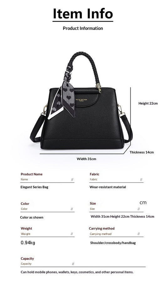 Bolso Tote Crossbody de Lujo Retro con Gran Capacidad para Mujer - Image 12