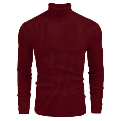 Suéter Slim Fit Cuello Alto para Hombre - Otoño e Invierno - Image 10