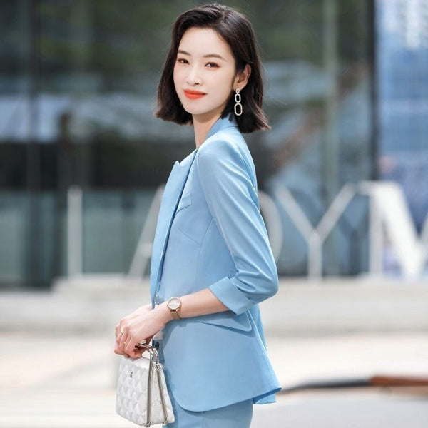 Blazer Casual para Mujer con Mangas Tres Cuartos