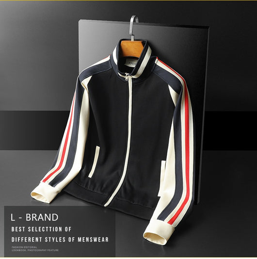 Cardigan Tipo Chamarra con Cuello de Pie para Hombre Talla Grande - Image 8