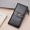 Cartera Larga para Hombre en Cuero PU Retro con Bolsa para Teléfono
