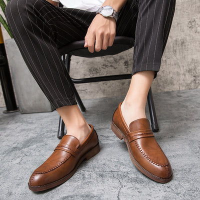 Zapatos de Cuero Casual para Hombre - Estilo Empresarial - Image 9