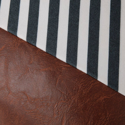 Funda de Almohada Cuero PU Nórdico con Costuras Geométricas - Image 12