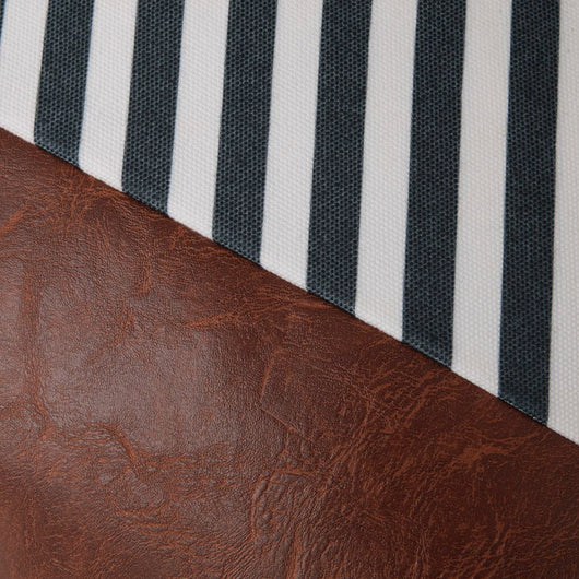 Funda de Almohada Cuero PU Nórdico con Costuras Geométricas - Image 12