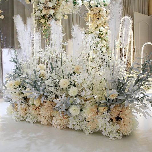 Pared Floral Decorativa para Bodas y Eventos - Fondo de Bienvenida Premium