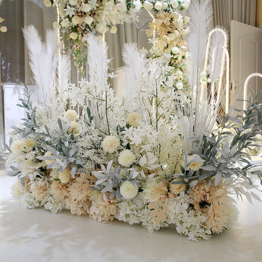 Pared Floral Decorativa para Bodas y Eventos - Fondo de Bienvenida Premium