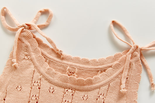 Conjunto de Tirantes Tejidos Calados con Patrón Jacquard - Image 3