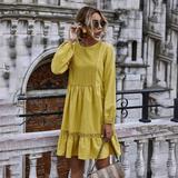 Vestido con Costura de Encaje Elegante - Image 8