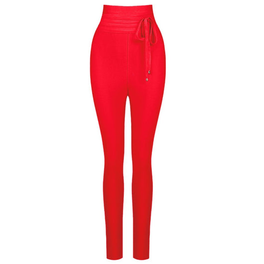 Leggings Casuales de Cintura Alta con Banda Elástica - Colores Lisos - Image 8