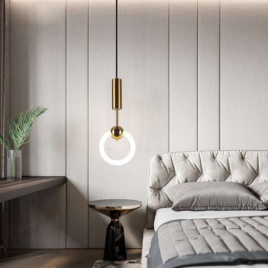 Lámpara Colgante U Minimalista Nórdica para Mesita de Noche - Image 11