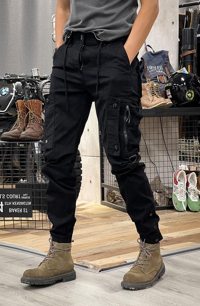 Pantalones Tácticos Casual de Pierna Recta para Hombre con Puños Ajustables - Image 10