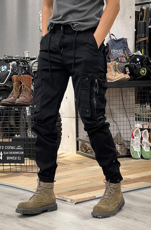 Pantalones Tácticos Casual de Pierna Recta para Hombre con Puños Ajustables - Image 10
