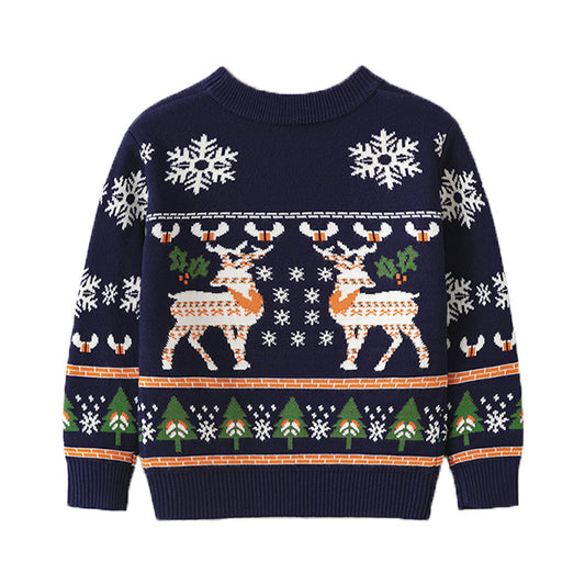 Suéter Navideño Infantil con Diseño de Reno - Pullover Acogedor para Niños y Niñas - Image 2