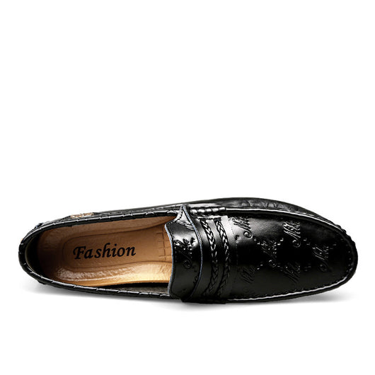 Mocasines de Cuero Auténtico Talla Grande para Conducir Hombre - Image 9