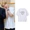 Blusa Estampada Hombro Descubierto Manga Corta Unisex