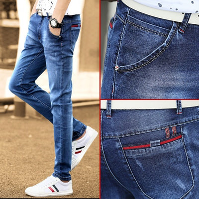 Pantalón Jeans Slim Fit Plus Terciopelo Grueso Stretch Ejecutivo - Image 3