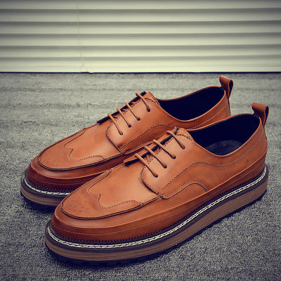Zapatos de Cuero Tallado para Hombre con Diseño Brogue - Image 13