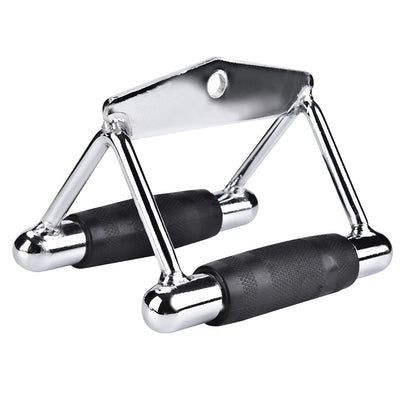 Barra Triangular de Acero para Polea - Accesorio Profesional para Entrenamiento
